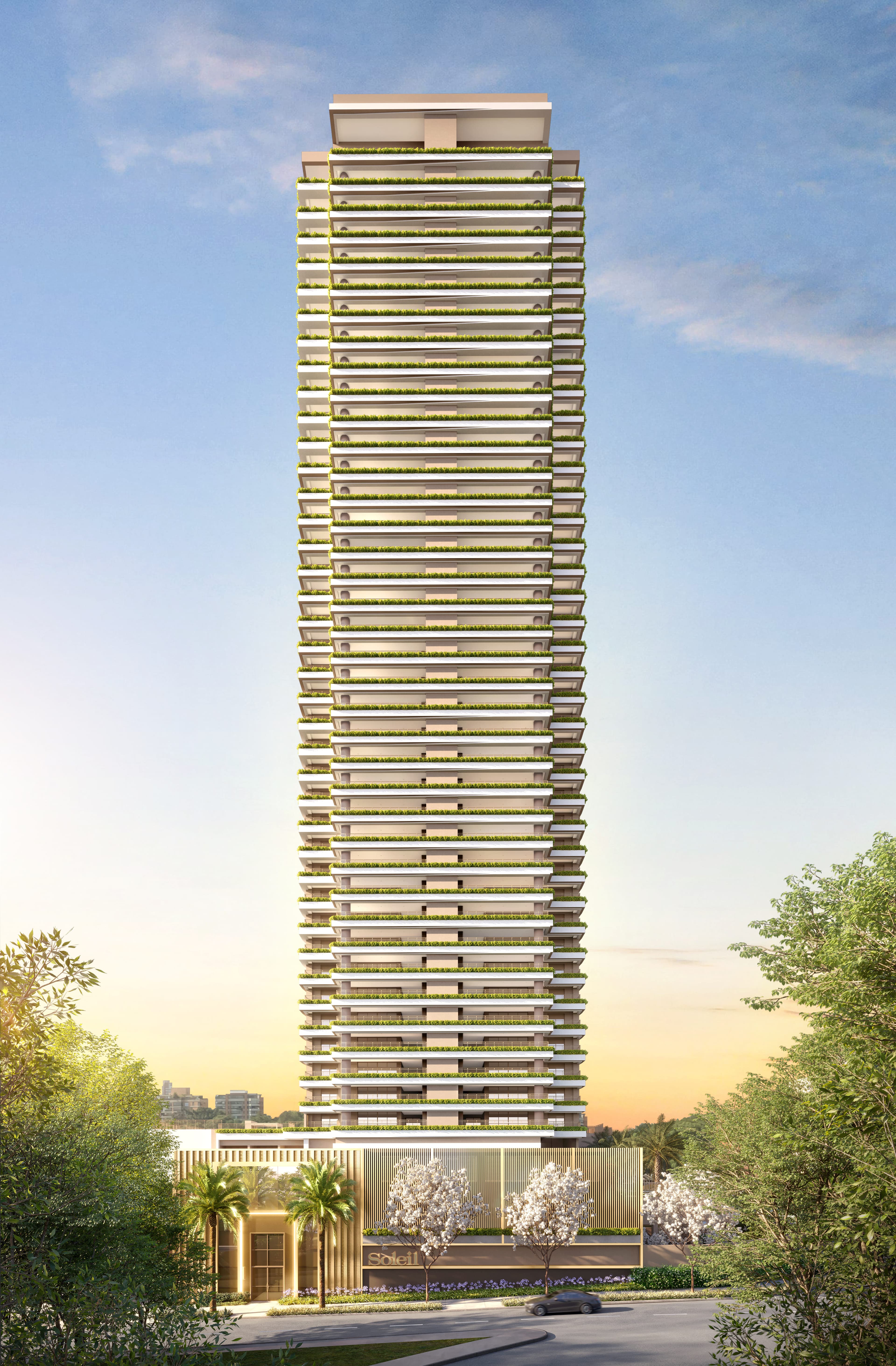 Perspectiva ilustrada da Fachada