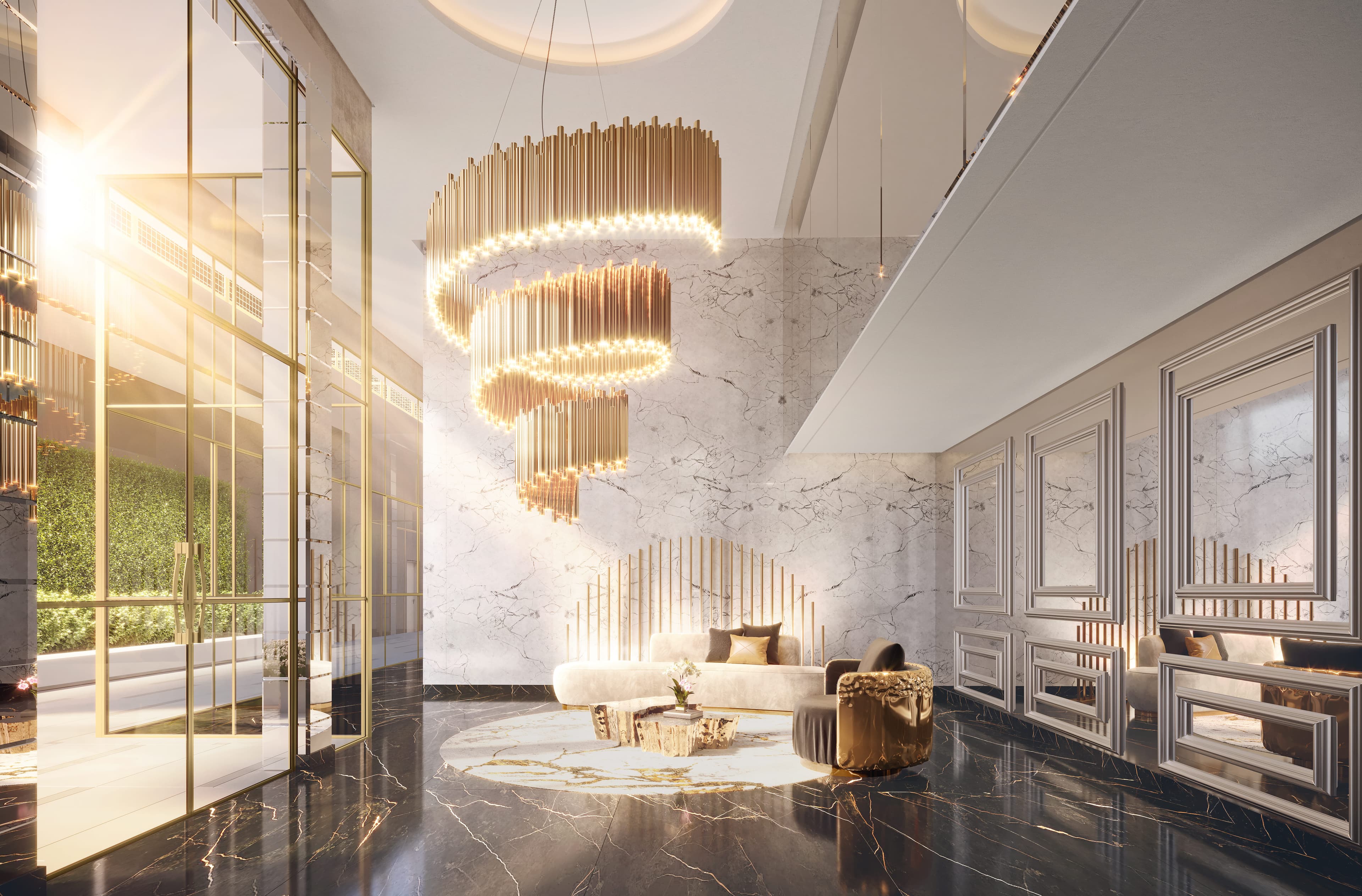 Perspectiva ilustrada do Lobby